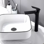 Load image into Gallery viewer, Tall Black Sink Faucet
